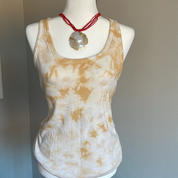 Elizabeth and James Yellow Tie-Dye Tank Top Size XXL - Picture 1 of 4